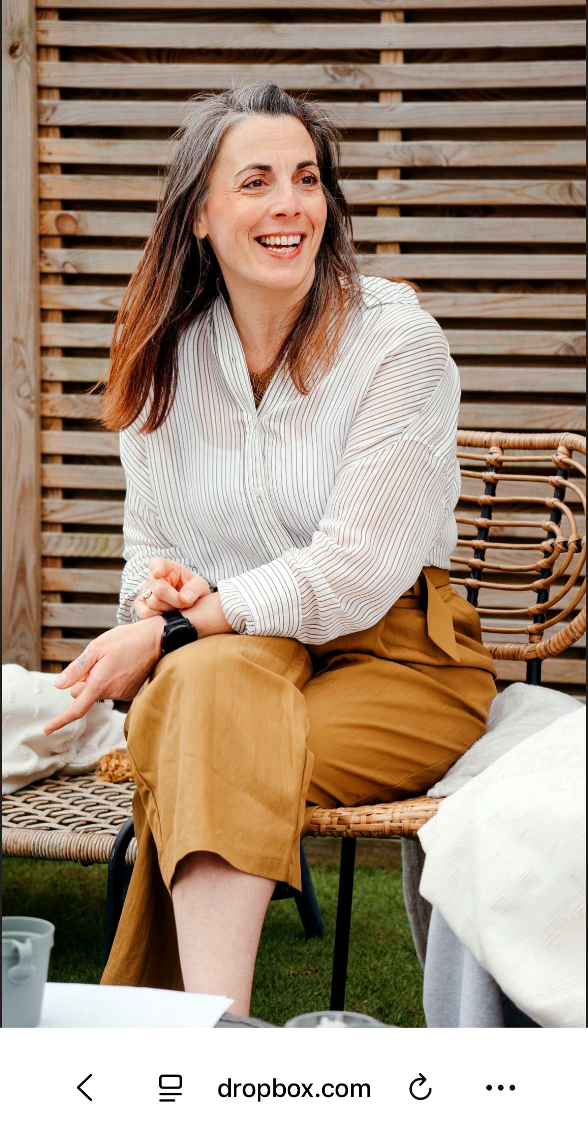 Michela Genovese delivering a talk