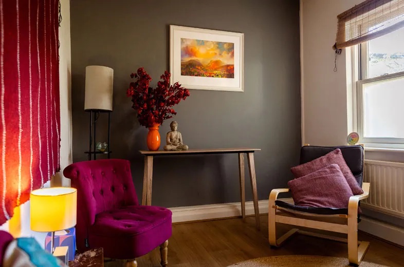 Therapy room at Aletheia Therapy